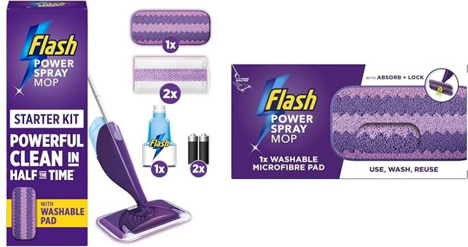 Flash power mop Flash Power Spray Mop Starter Kit Bundle