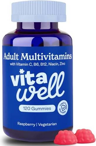 Adult Multivitamin Gummies 120 Raspberry Flavour