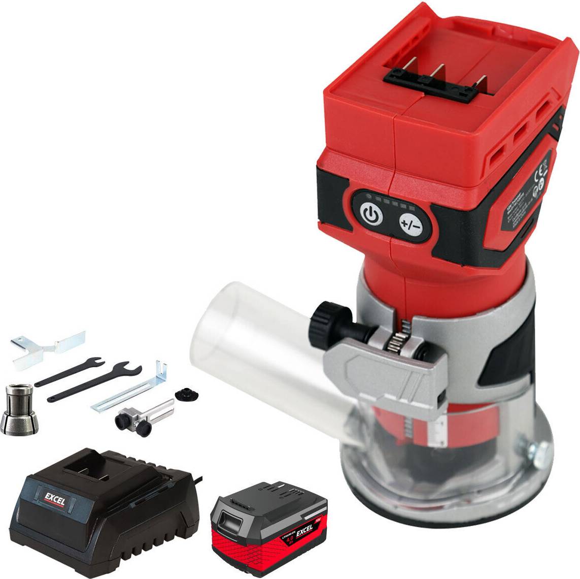 Excel 18V Cordless 1/4 Router Trimmer