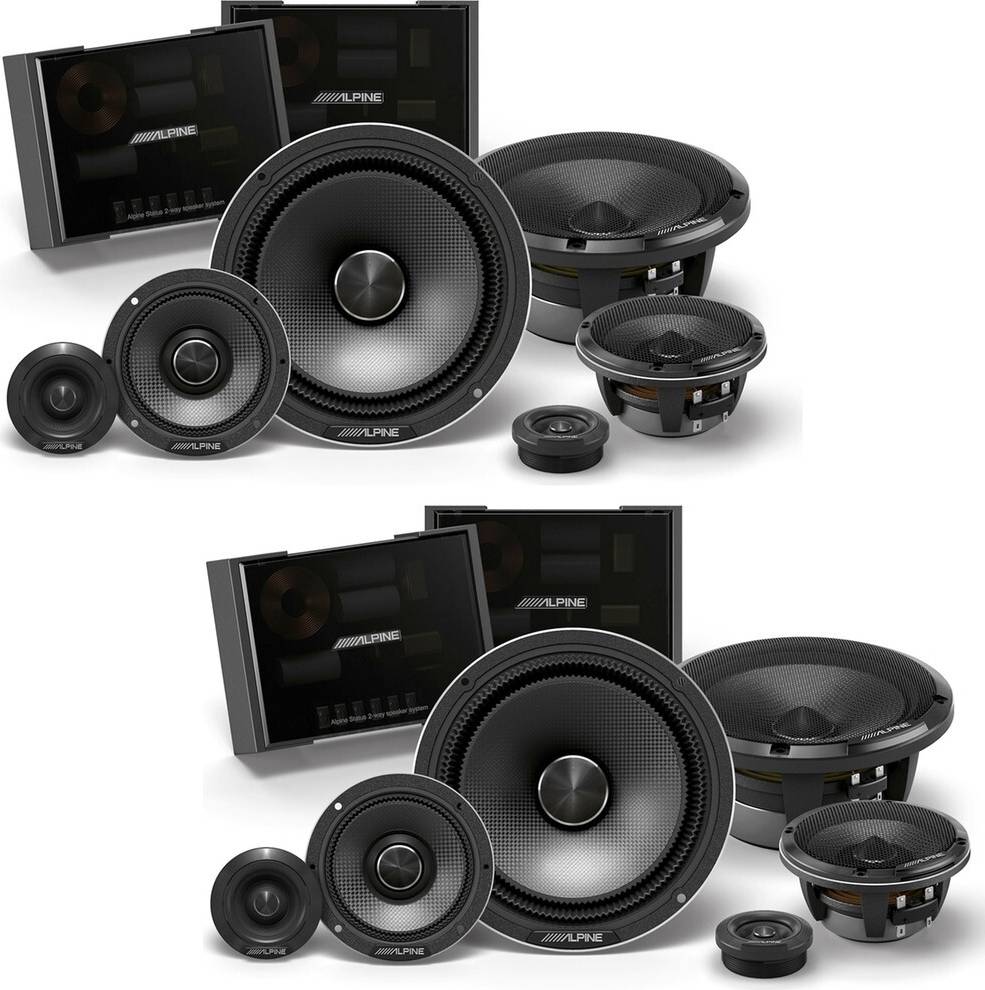 6.5 component speakers Alpine HDZ-653S 400W 6.5 Inch 3-Way 4-Ohm Component System