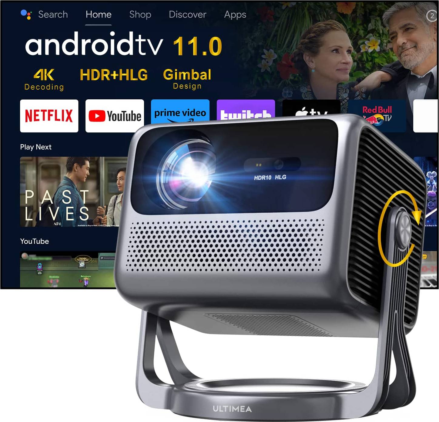 Android smart tv Ultimea 4K Smart Projector Android TV 11.0
