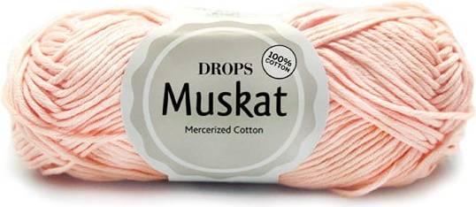 Muskat Drops Design Muskat Uni Colour Baby Rosa 100m