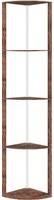 Homcom RGB LED 5-Tier Rustic Brown Floor Lamp