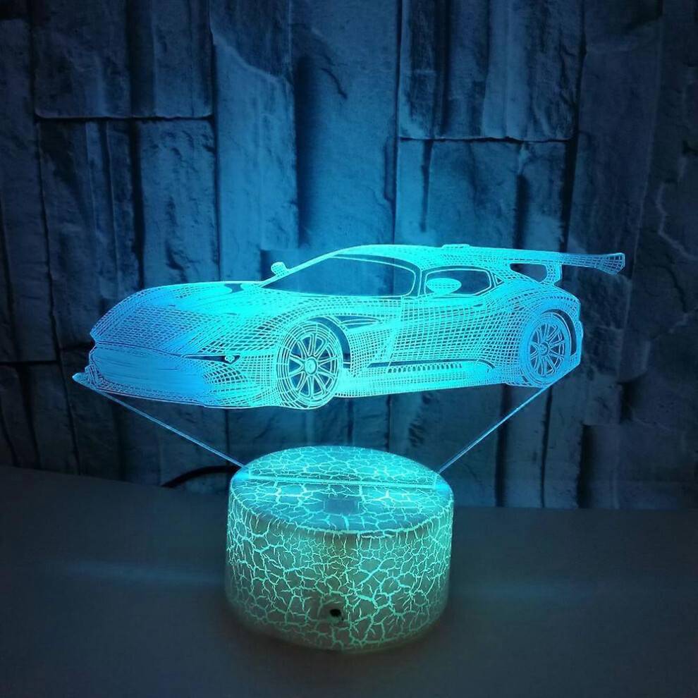 3D Racing with 16 Changing Colors Night Light