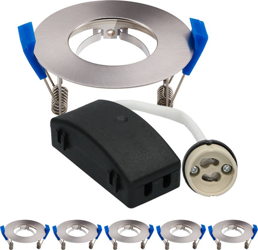 Set 6 Pisa LED Inbouwspots GU10 Fitting IP65