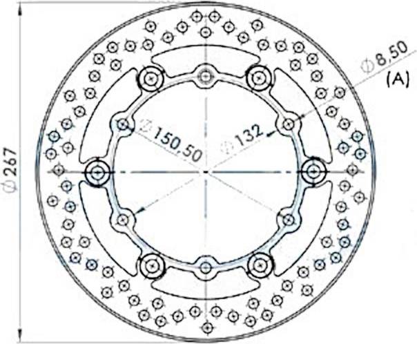 Round Floating Brake Disc DIS1195
