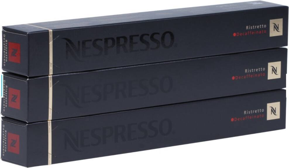 Nespresso 30 Decaf Ristretto Coffee Capsules