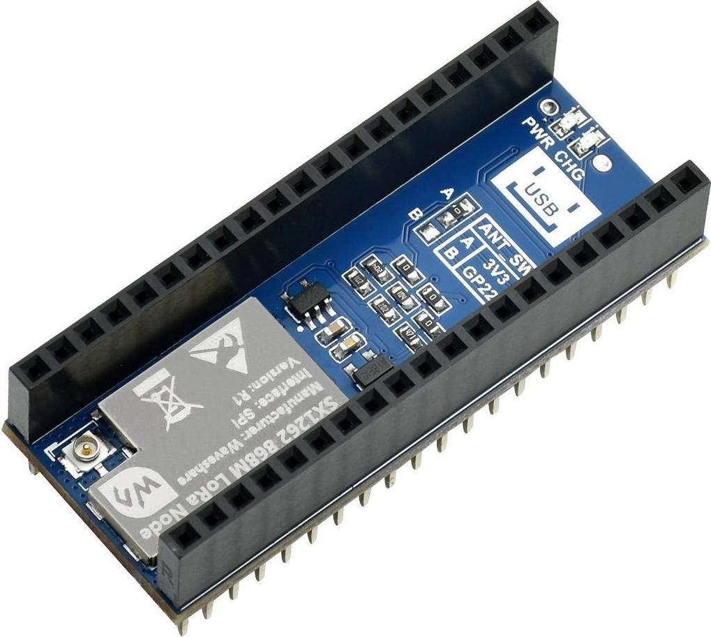 Raspberry pi pico Waveshare SX1262 LoRa Node Module