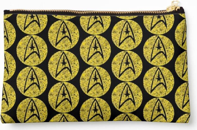 WHIBOS Star Trek TOS Command Gold Insignia Paint Splatter