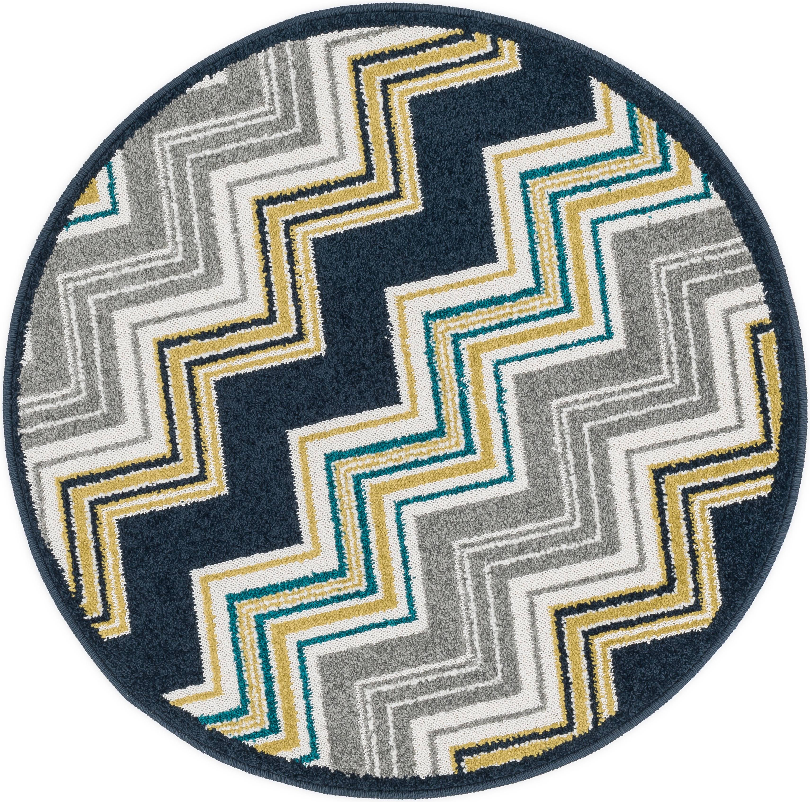 Alexander Chevron Palm Rug