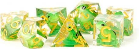 FanRoll Handcrafted Sharp Edge Resin Dice Set