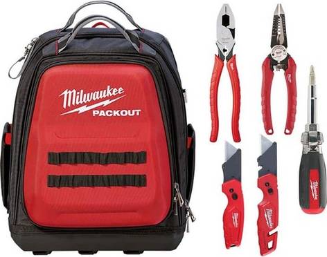 Milwaukee tool set Milwaukee 15 In Packout Backpack With Hand Tool Set