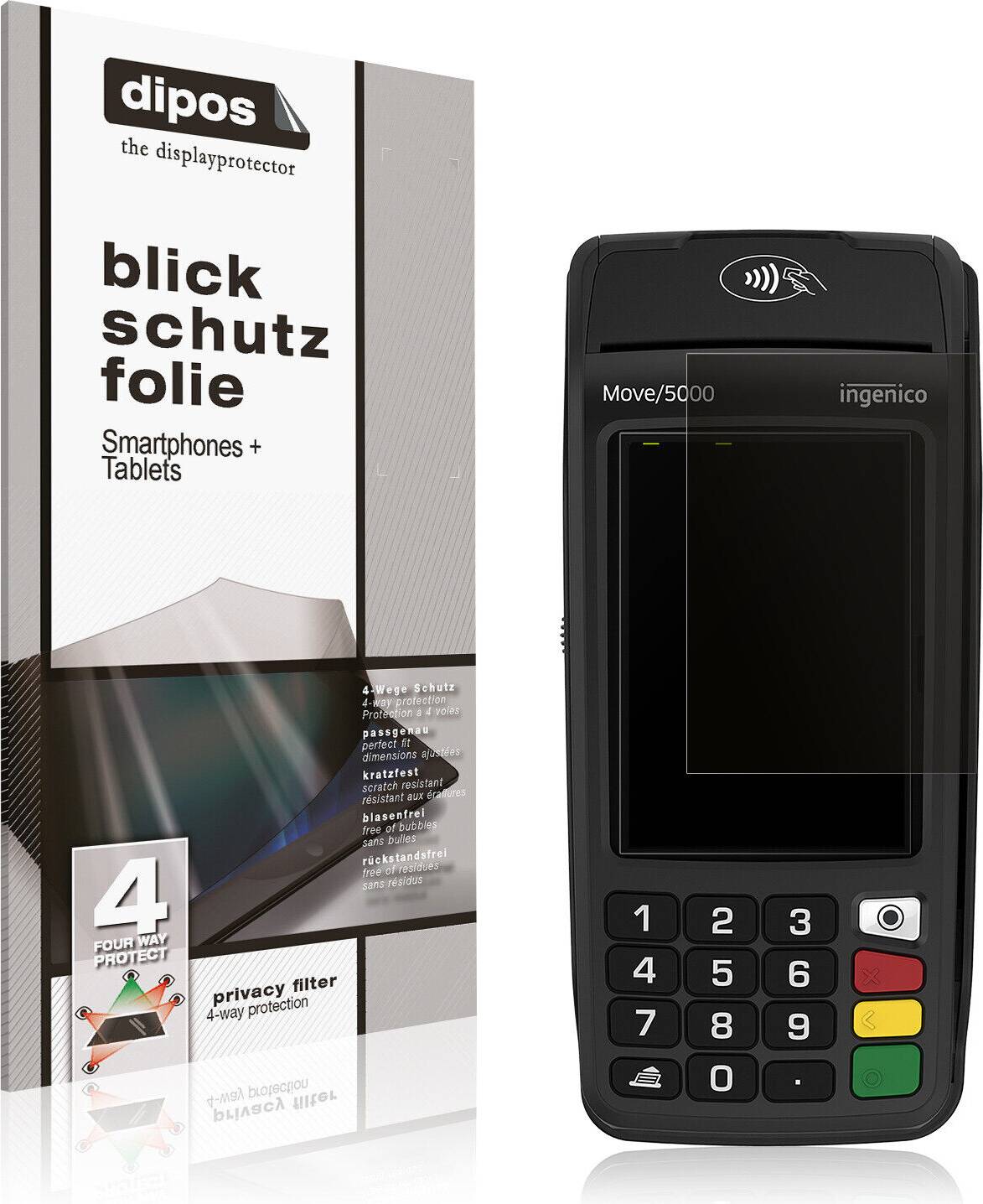 Dipos Ingenico Move 5000 Privacy Filter Screen Protector