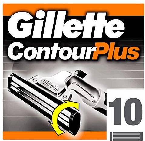 Gillette Contour Plus Men's Razor Blades 10 Refills