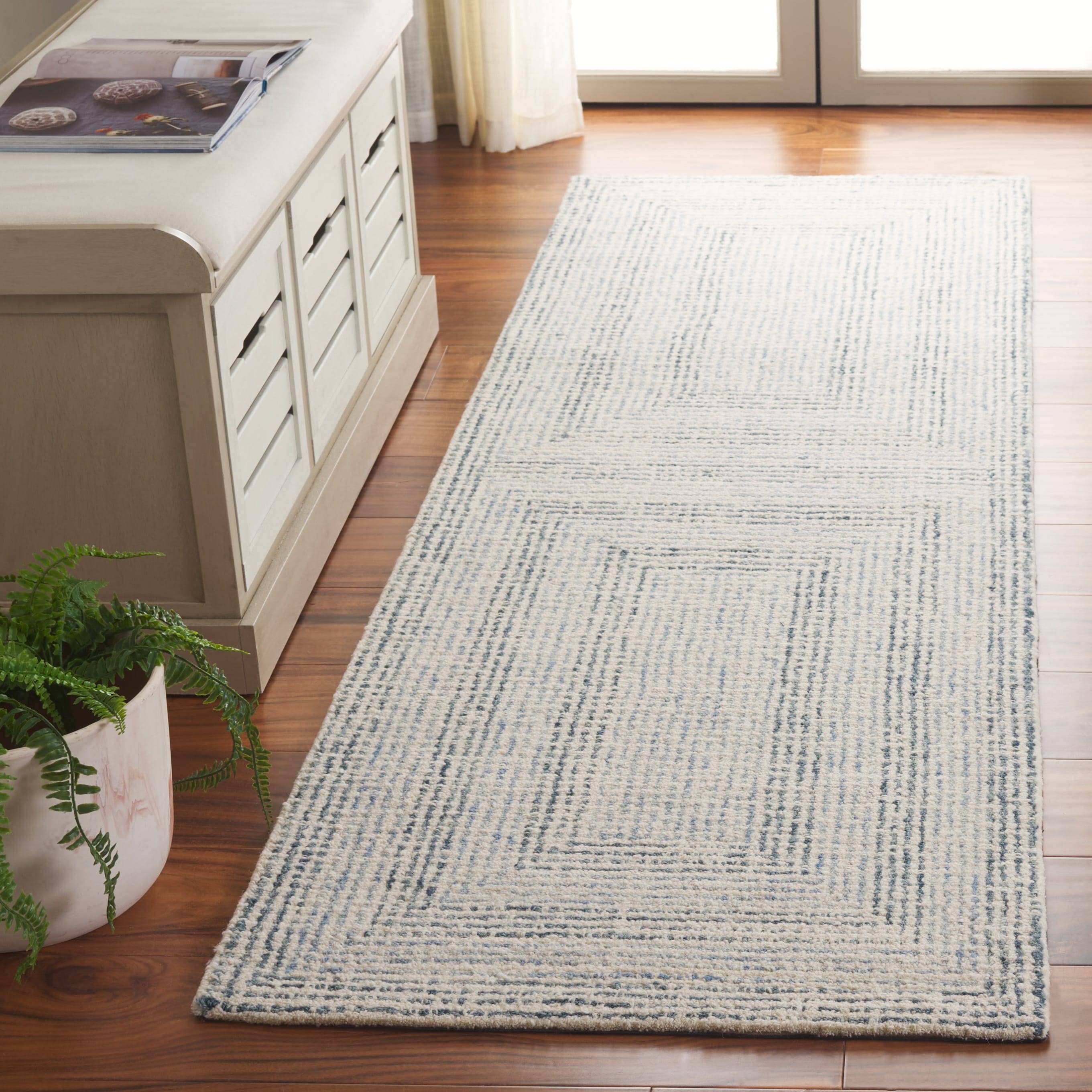 Safavieh Hand-Tufted Abstract Leonharda Wool Rug Multicolor, Blue