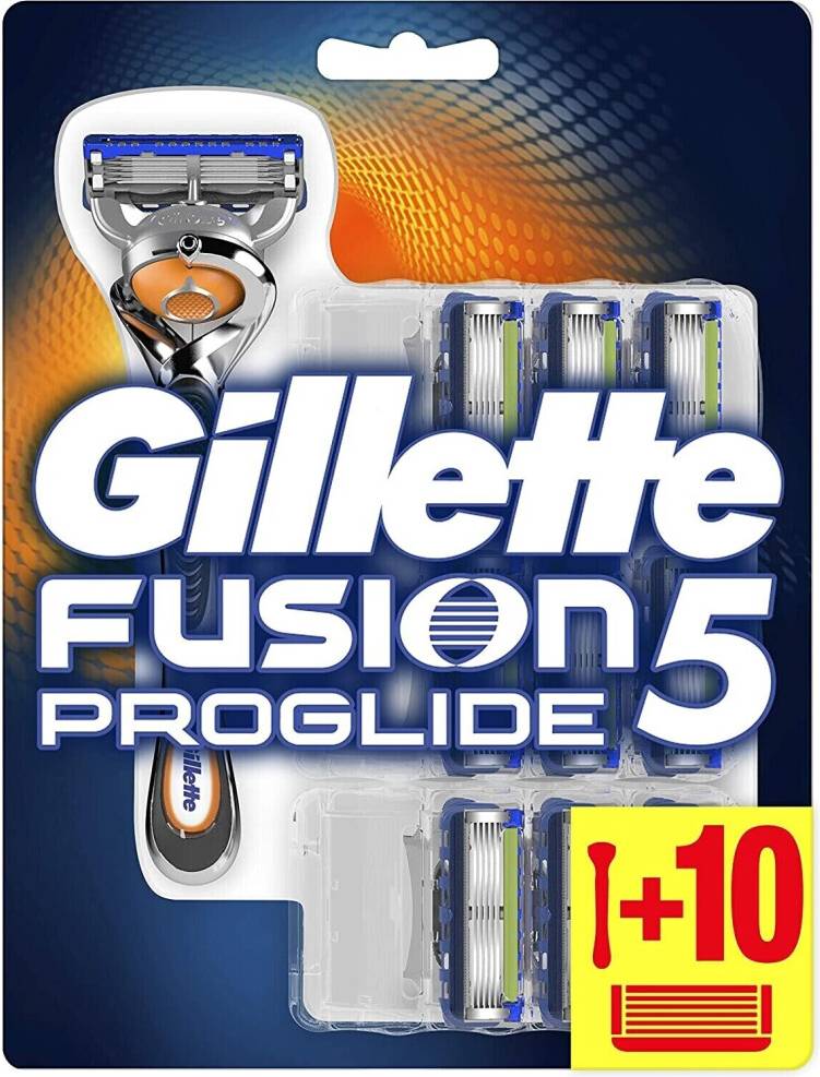Gillette proglide Gillette Fusion5 ProGlide Razor With 10 Blades