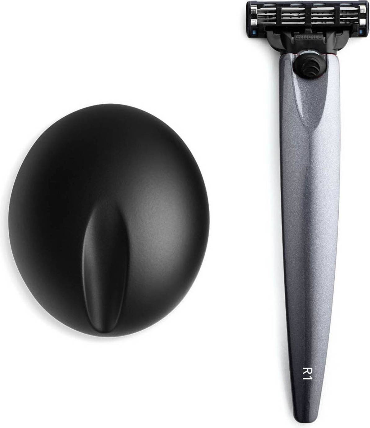 R1 Gillette Mach3 Razor & Stand - Graphite