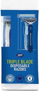 Boots Triple Blade Disposable Razor 4 Pack