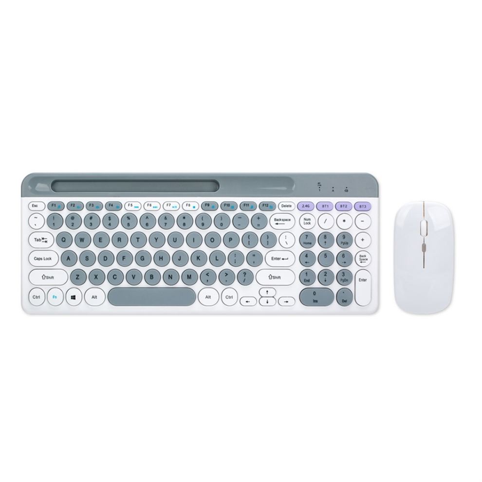 Wireless Portable Bluetooth Keyboard Mouse Combo