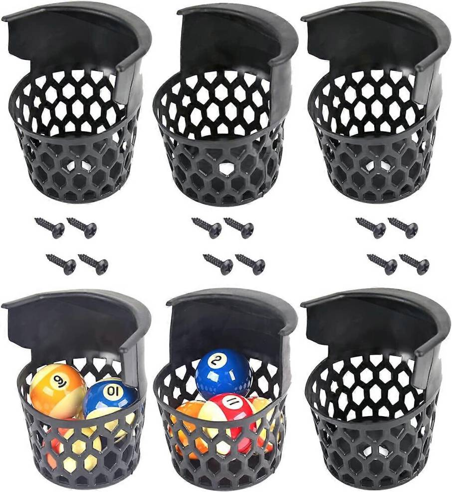 Kikidex Pool Table Pockets Set Of 6 Plastic Web Pockets