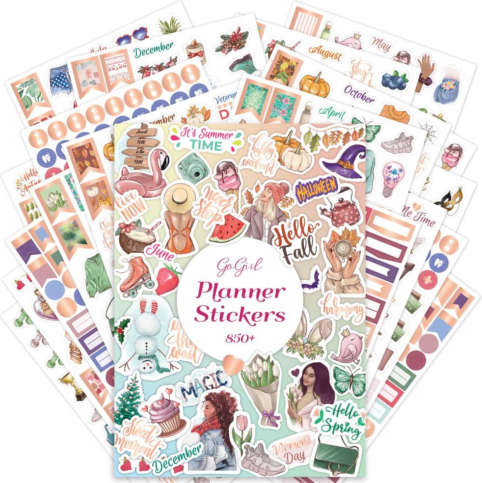 GoGirl Value Sticker Pack 850+ Small