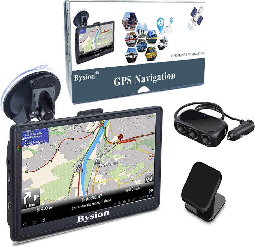 Bysion 7 Inch Navigator Car Truck GPS System