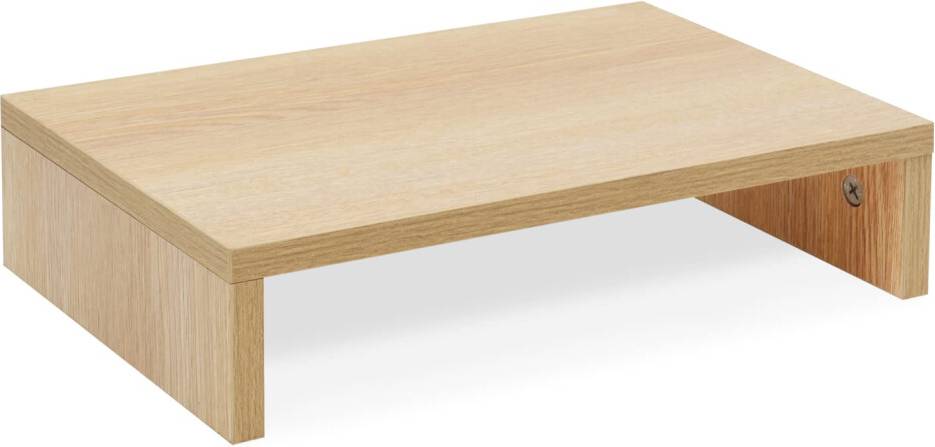 TEAMIX 14.2 Inch Wood Monitor Stand Riser
