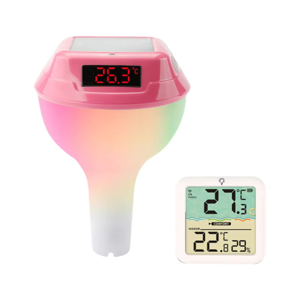 Kepptory Soldrevet Pooltermometer LED Display B