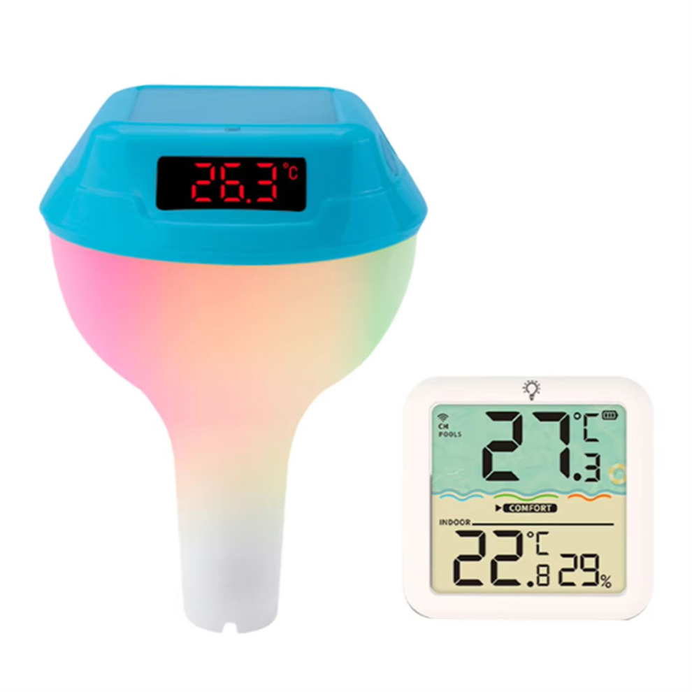 Soldrevet Pooltermometer LED-Display C