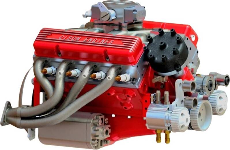 Cison V8 Engine Kit Gasoline Ohv Small-Block Model