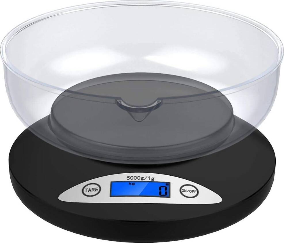 Digital Kitchen Scale 5000g Back-Lit LCD Display
