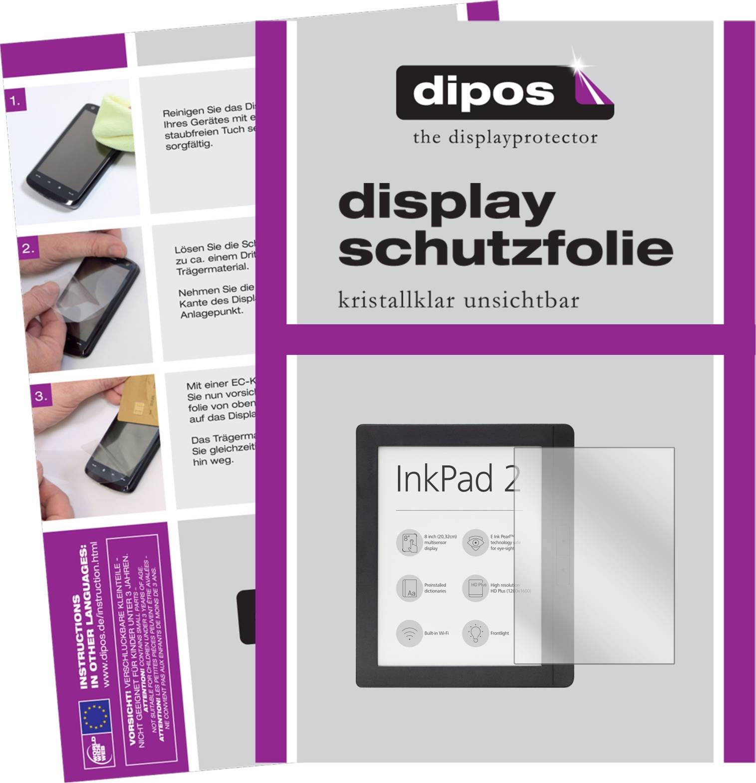 Dipos Screen Protector Pocketbook InkPad 2 PB840