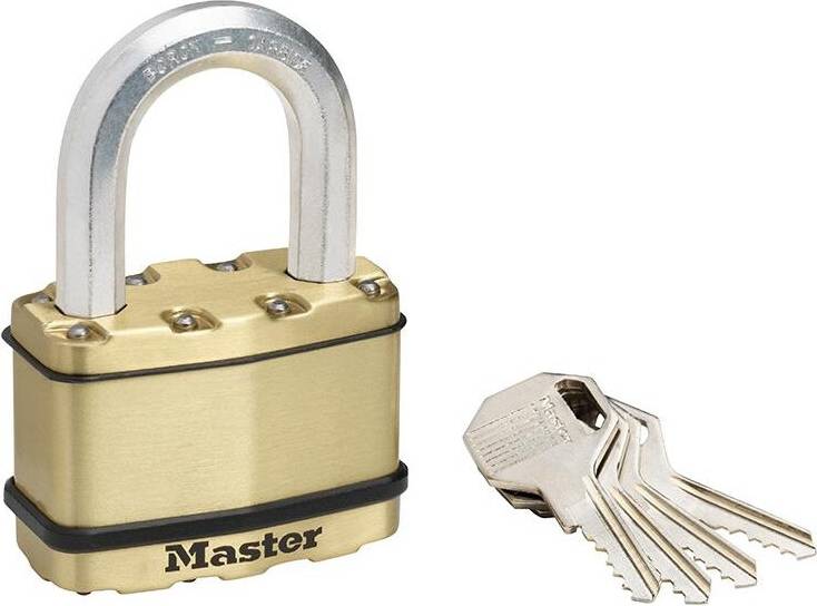 Master Lock Excell Brass Finish Padlocks