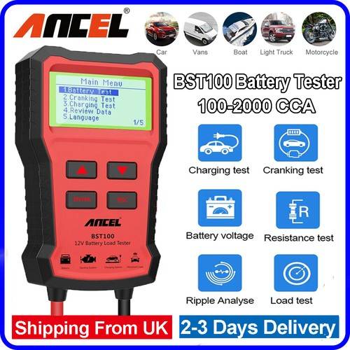 Obd Ancel Obd Car Battery Load Tester Charging System