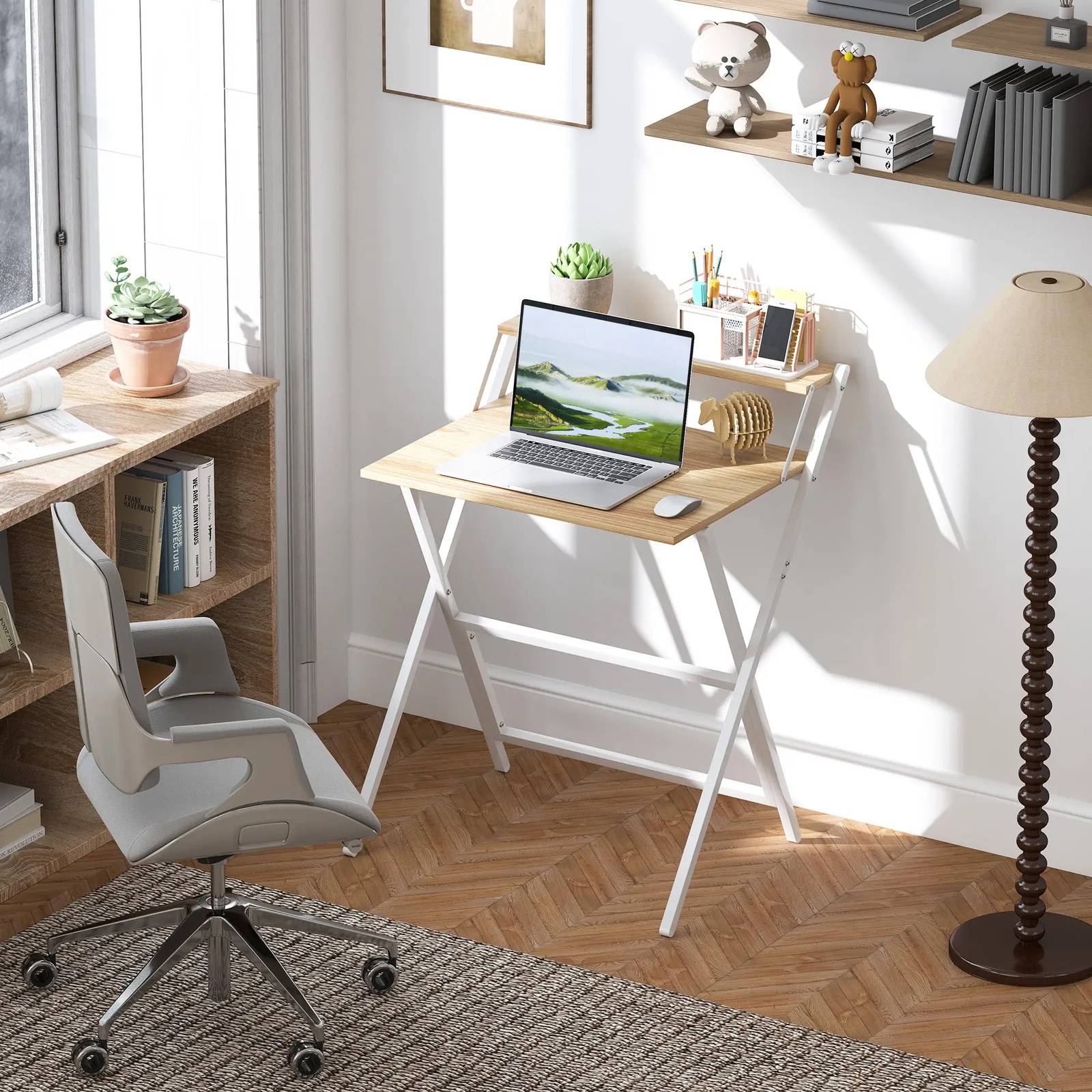 Homcom 70 cm Folding Computer Writing Desk