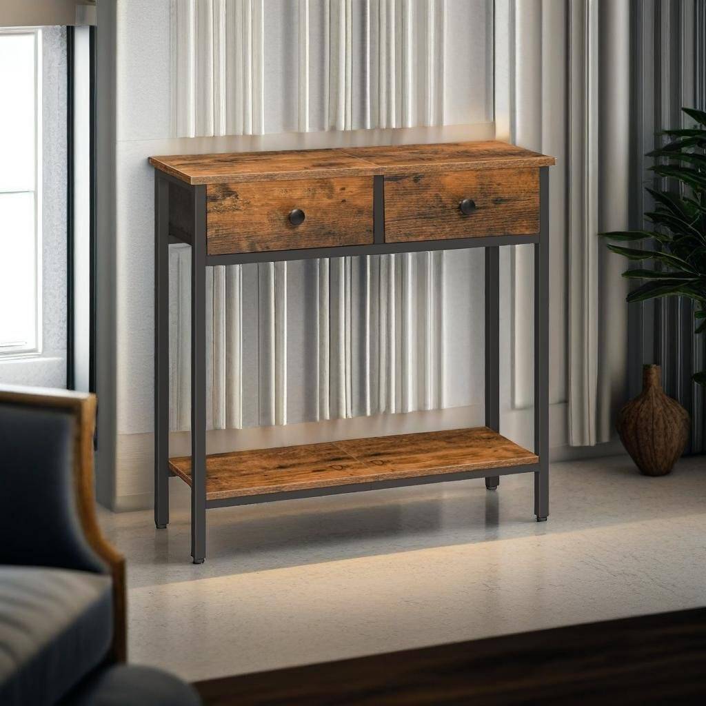 Slim With Storage Console Table