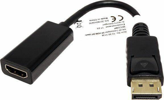 Value DisplayPort Data Adapter HDMI 15cm