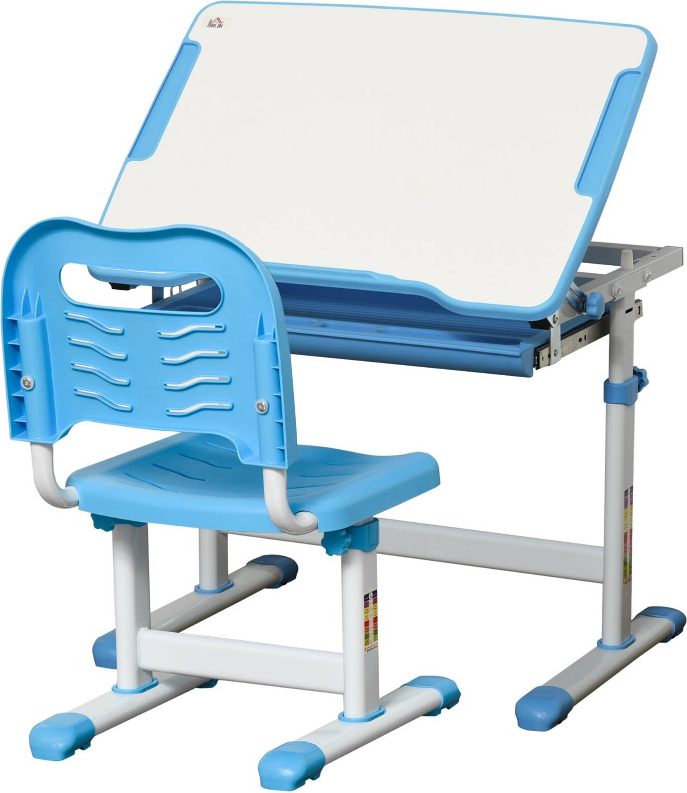 Kids desk Homcom Kids Desk Chair Set Adjustable Table