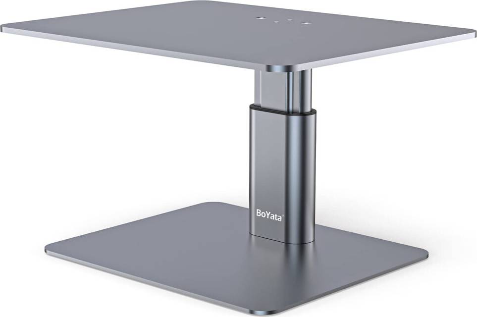 Metallic Adjustable Monitor Stand Riser