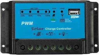 10A 12V Intelligent PWM Solar Panel Charge Controller