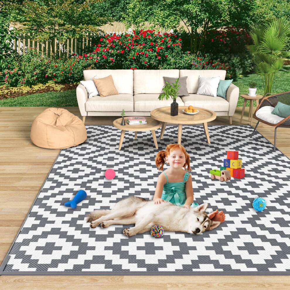 Large Waterproof Outdoor Rug for Patios
