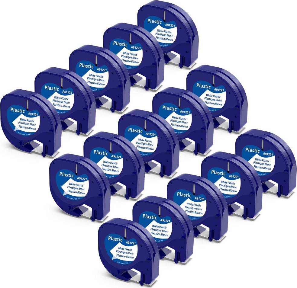 Dymo letratag plastic MarkField Compatible Dymo LetraTag Labels 12 mm x 4 m