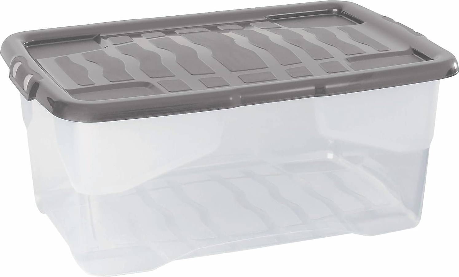 Strata Lid 5 x 42 L Curve Plastic Stackable Storage Box