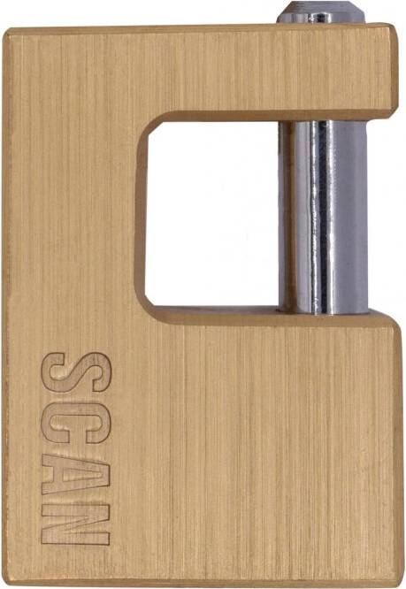 Scan Brass Shutter Padlock