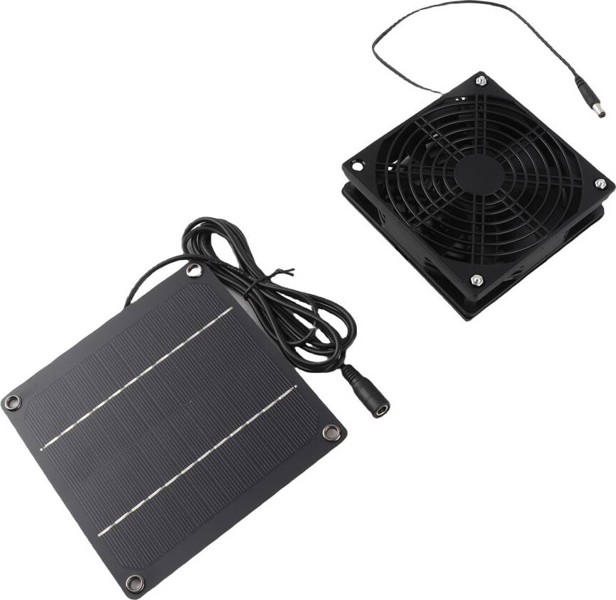 Solar Panel Fan 3W Weatherproof Kit