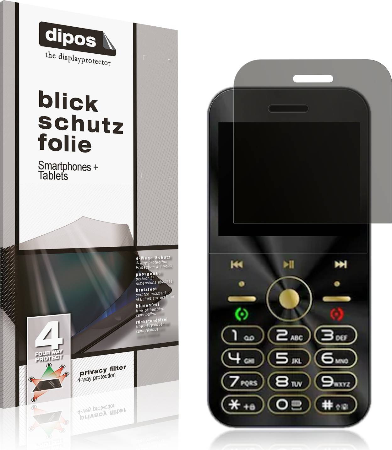 Dipos Screen Protector for Kall A2 Privacy Filter