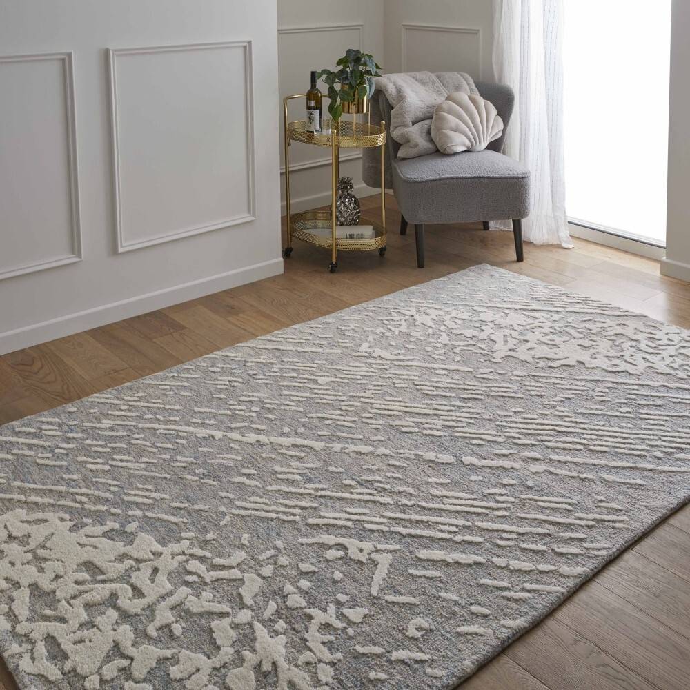 Modern Style Rugs Downton Tokyo Abstract Blue Rug Blue