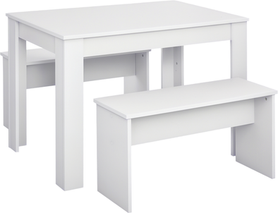 Homcom 3 Pcs Modern Table Dining Set