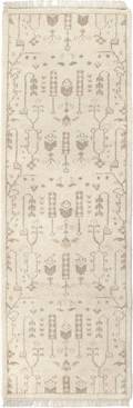Dash and Albert Rugs Ivory Cream 2'6" x 8' Area Rug