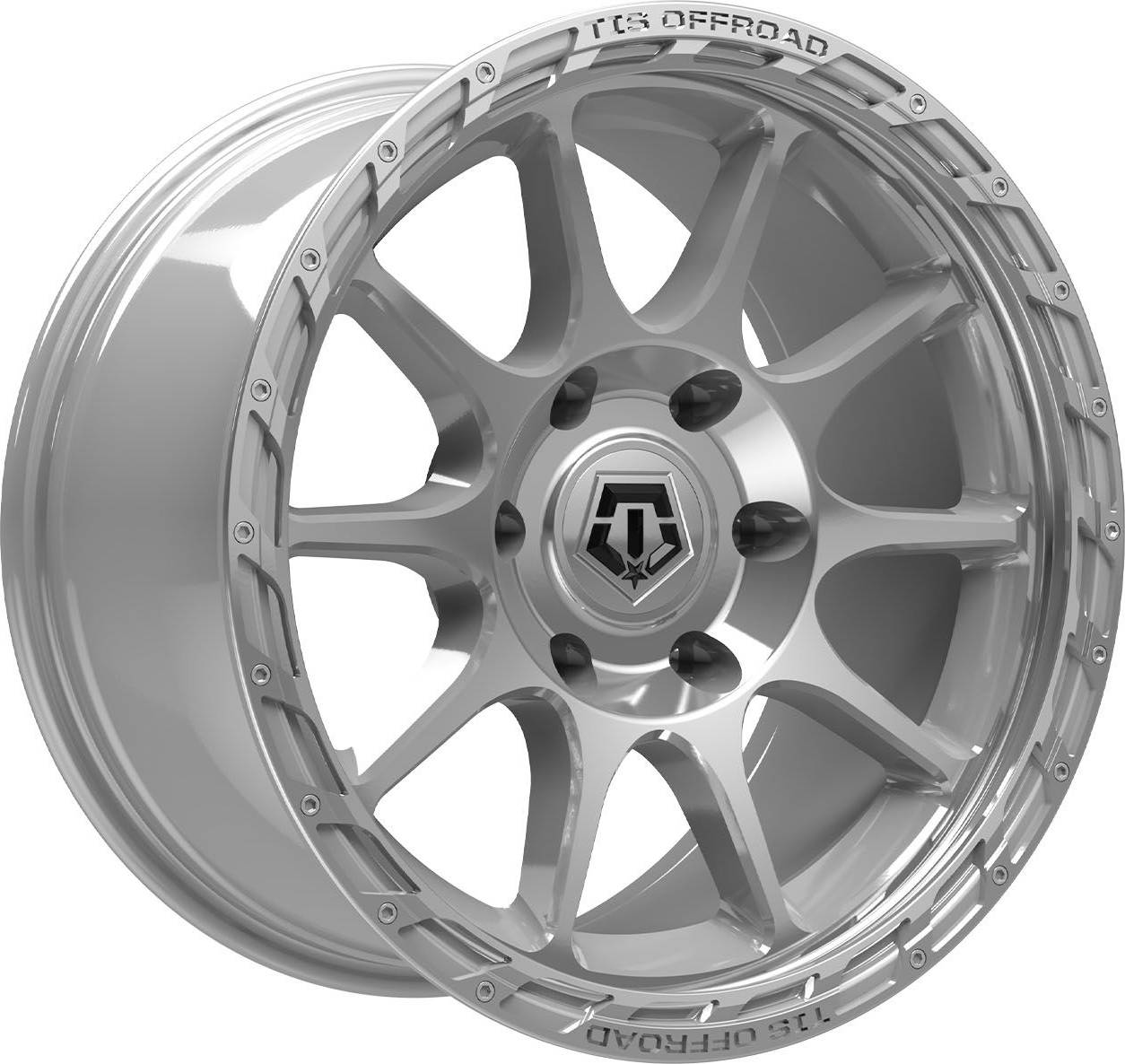 TIS 563bs Silver Rims Offroad Wheels